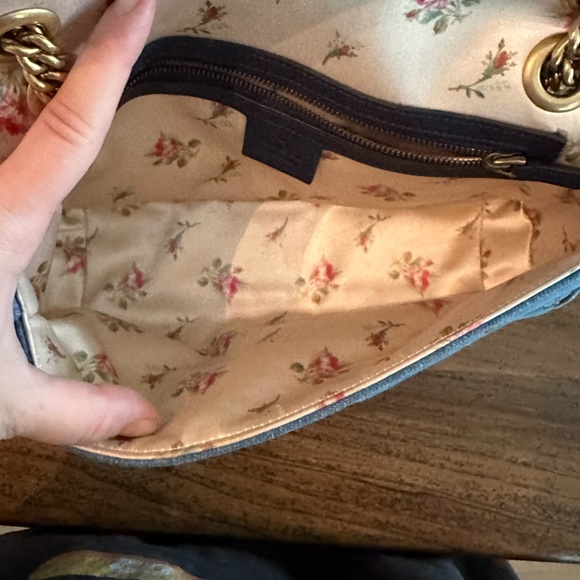Japan Exclusive GUCCI Denim GG Marmont Shoulder Bag - Picture 7 of 11